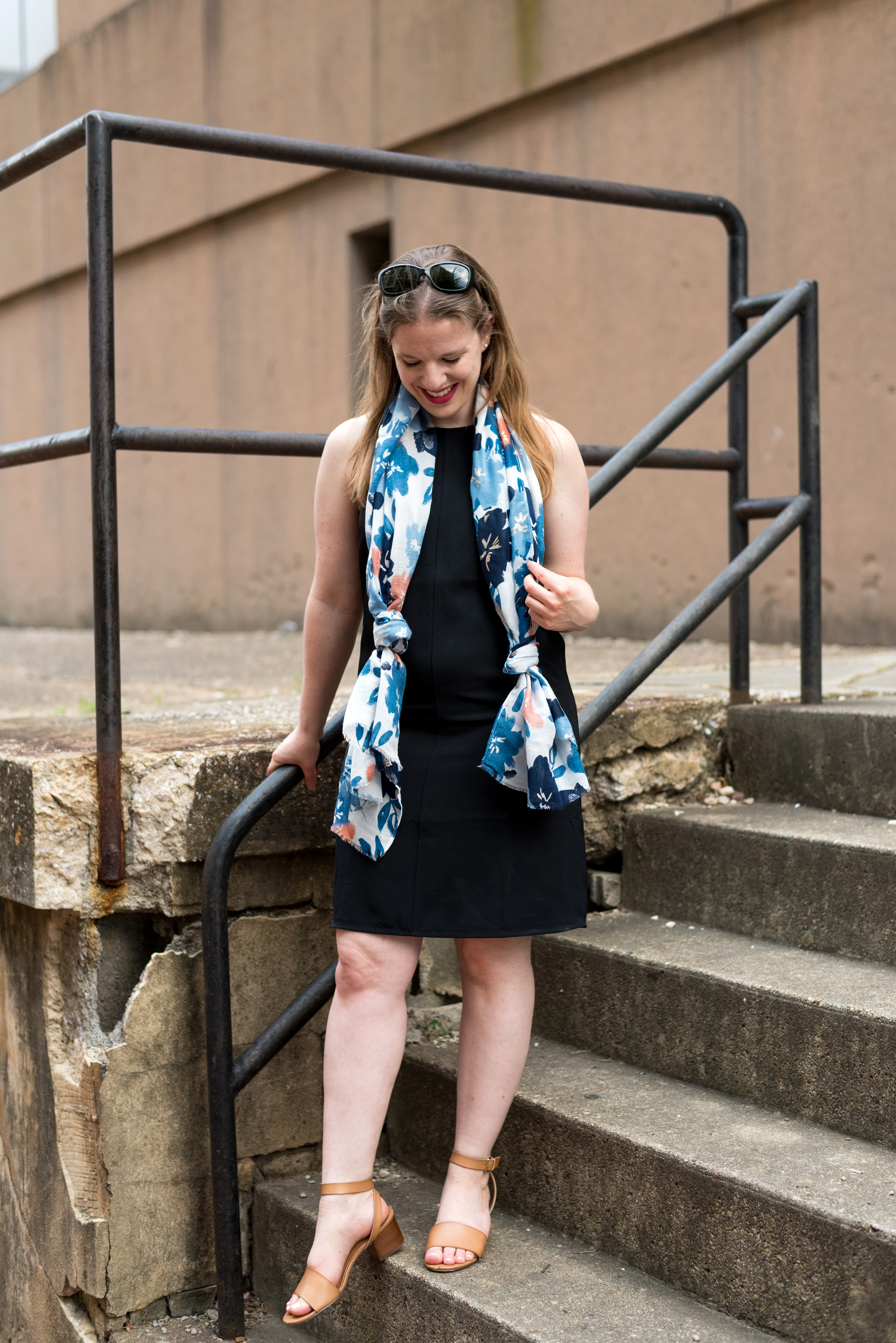 DC woman blogger wearing Everlane GoWeave High NeckTank Dress