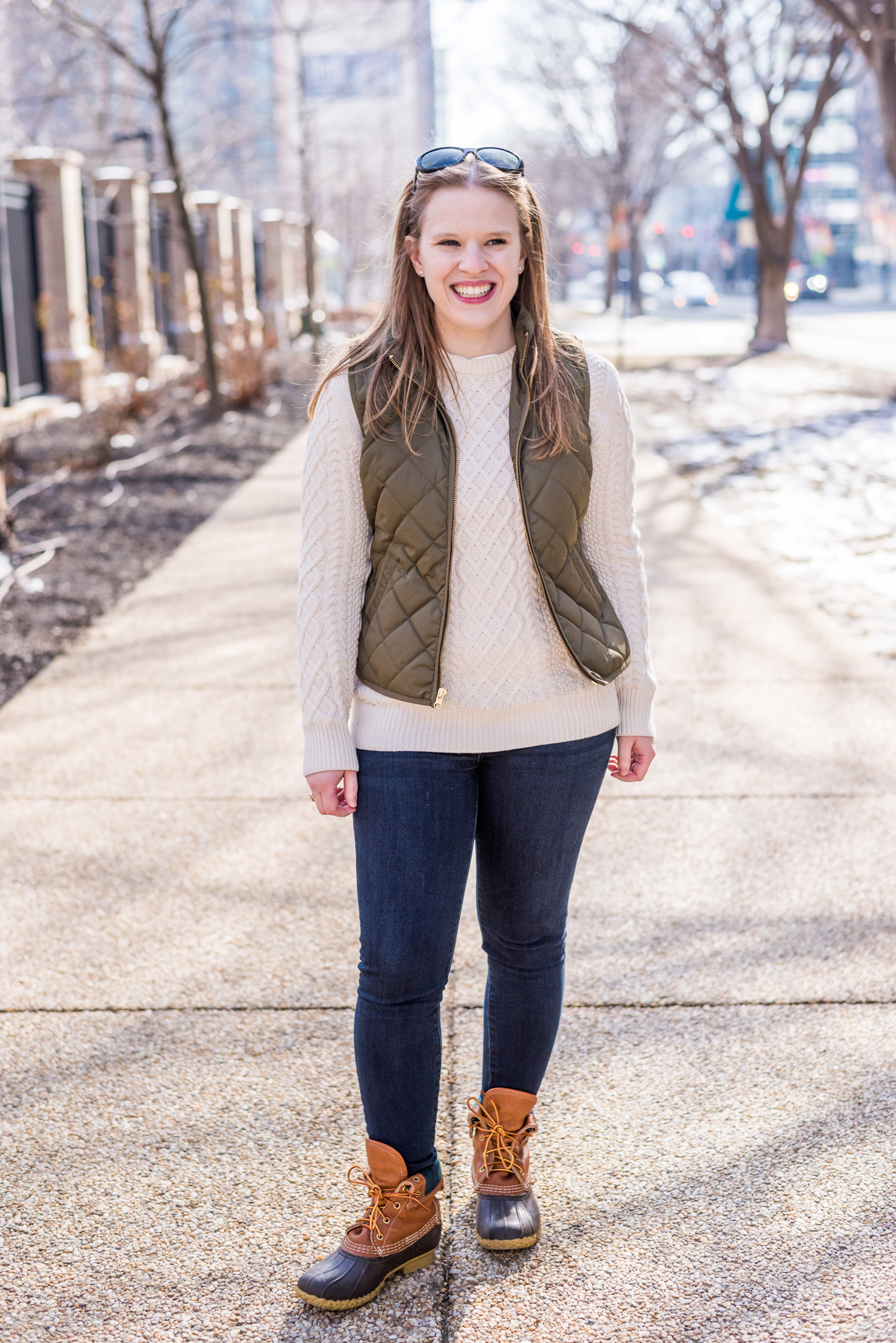 DC woman blogger wearing Old Navy Quilted Vest