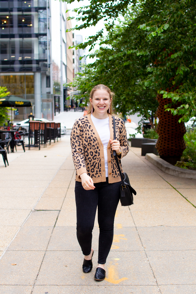 Styling a Leopard Cardigan: Blogger Style Two Ways | Something Good